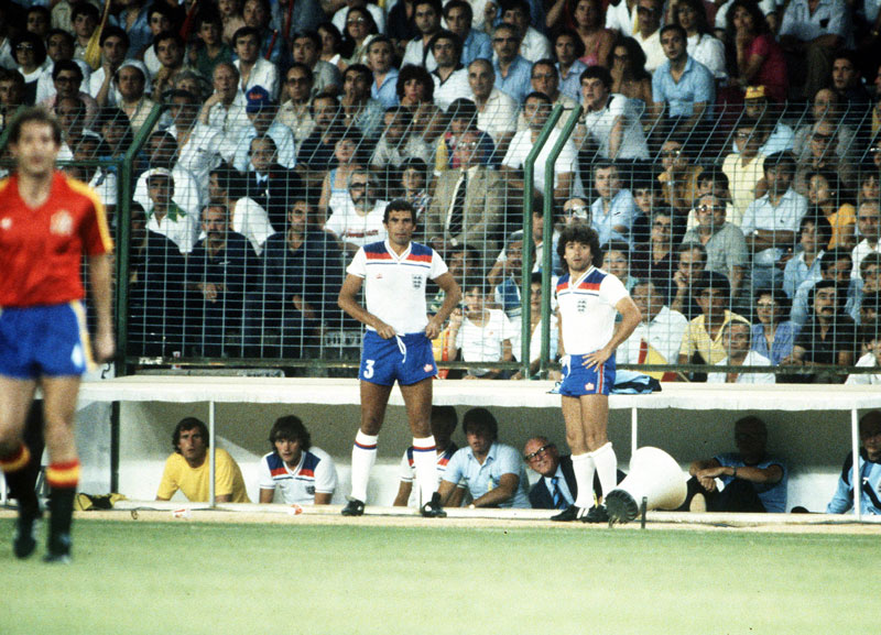 Trevor Brooking and Kevin Keegan at Spain '82.